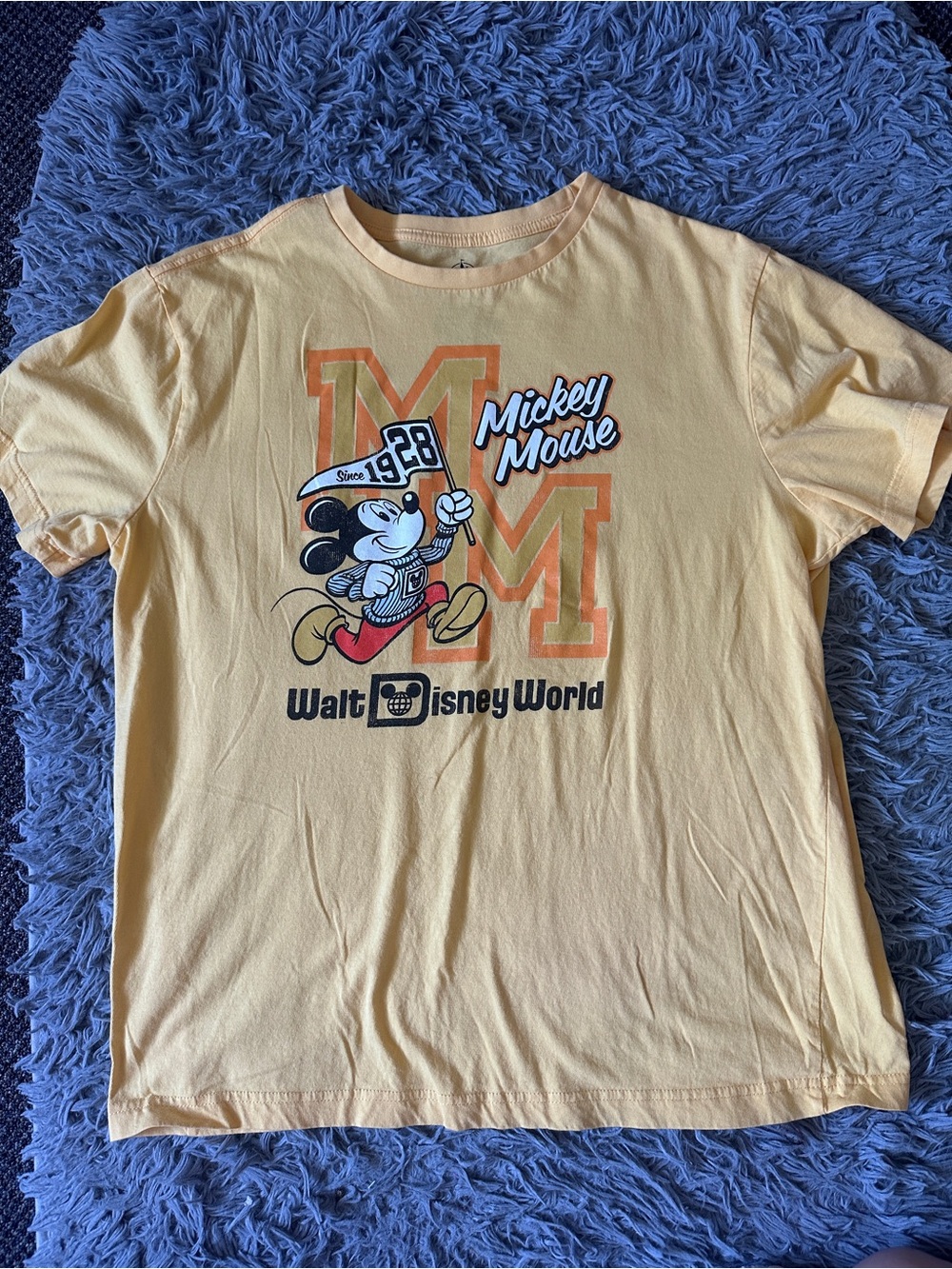 Disney Mickey Mouse Vintage Graphic Tee - Yellow, Red, Black